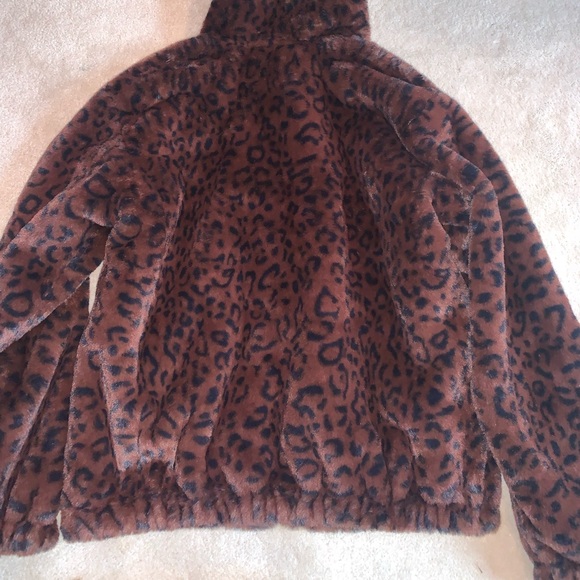 Nine West Cheetah Print Bomber Jacket - Picture 5 of 6